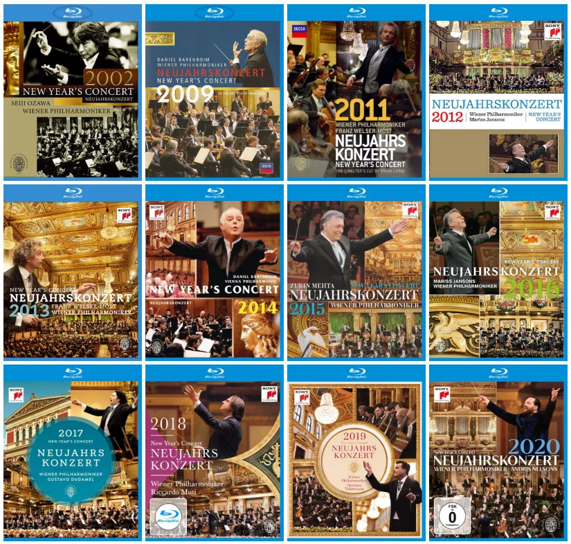 维也纳新年音乐会 1987-2026 合集终极收藏 19碟 Vienna Philharmonic New Year's Concert 1987-2026 19xBlu-ray [BDMV 17BD 710.16GB]-蓝光演唱会资源网