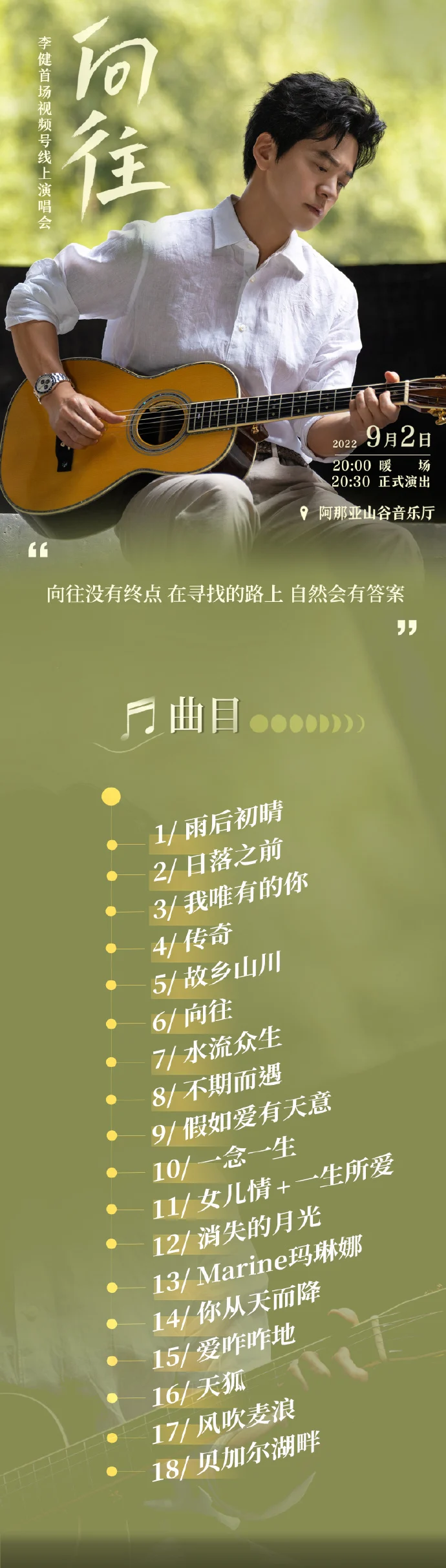 图片[2]-李健 – 向往 视频号线上演唱会 2022 720P 竖屏 [WEB-DL MP4 902MB]-蓝光演唱会资源网