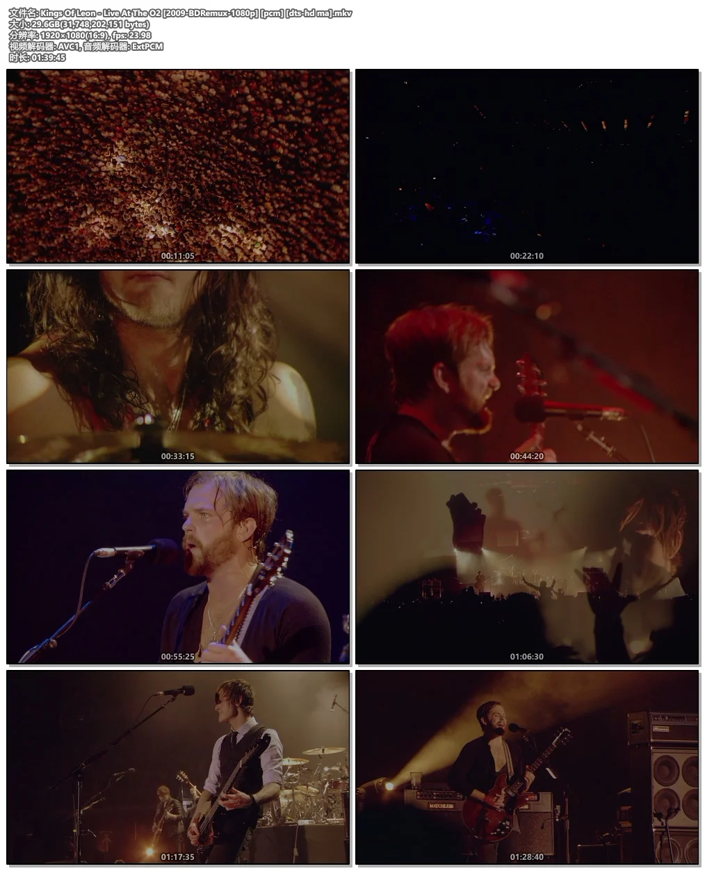 图片[4]-里昂王族 Kings Of Leon – Live At The O2 2009《Remux MKV 29.5G》-蓝光演唱会资源网