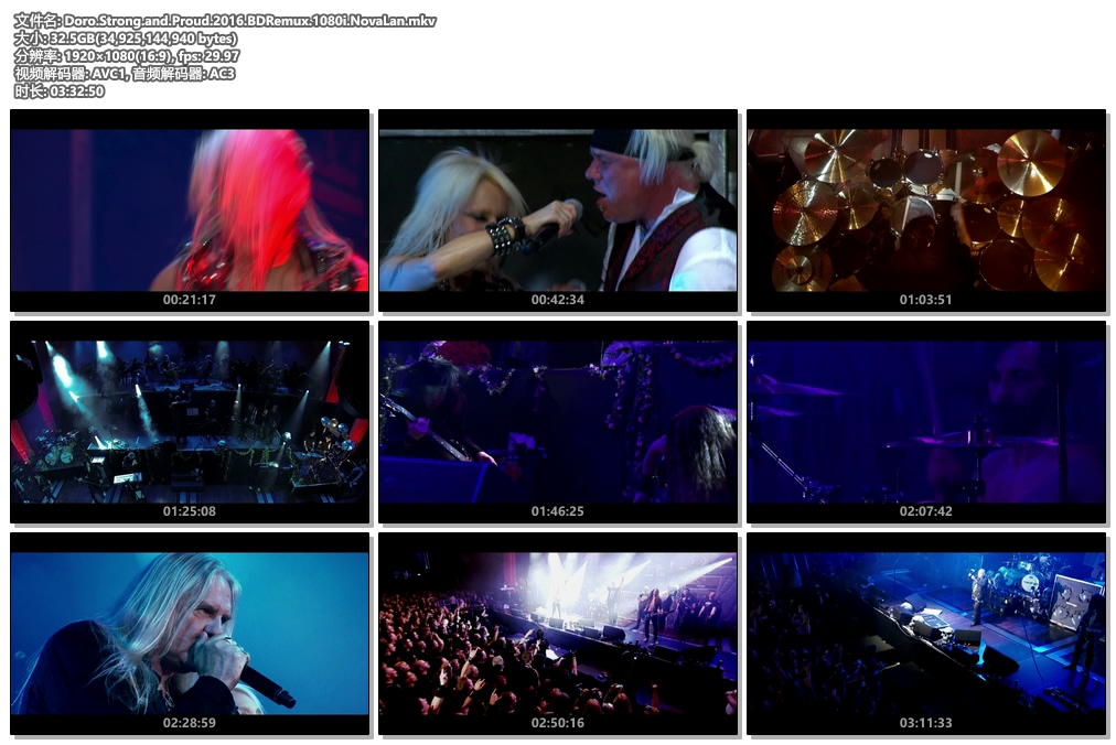 图片[4]-Doro Strong and Proud 2016《Remux MKV 32.5GB》-蓝光演唱会资源网