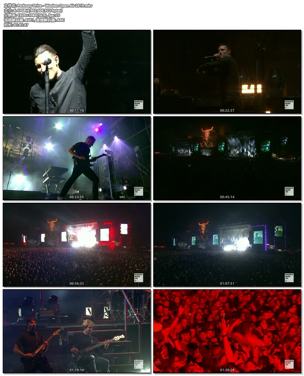 图片[4]-Parkway Drive – Wacken Open Air 2019《WEB-DL MKV 6.42G》-蓝光演唱会资源网