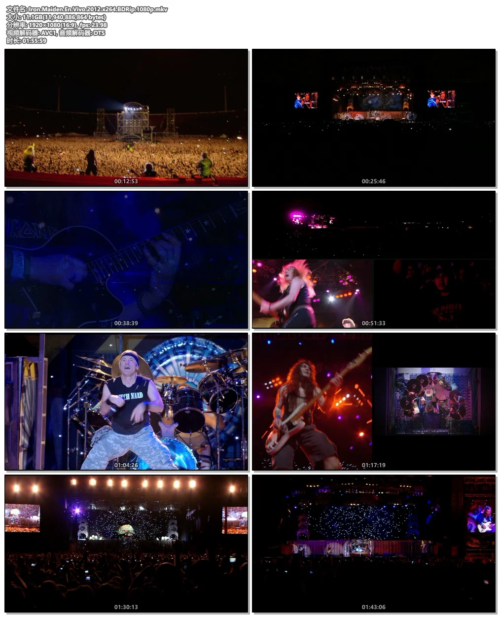 图片[4]-Iron Maiden – En Vivo 2012《BDrip MKV 11.1G》-蓝光演唱会资源网