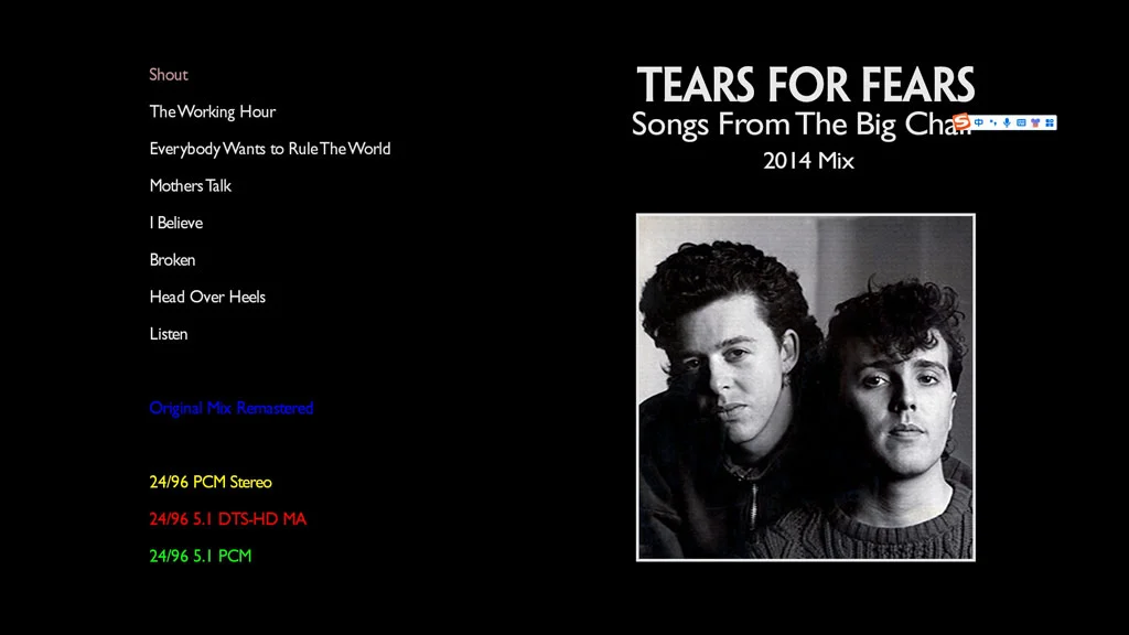 图片[2]-惊惧之泪 Tears for Fears – Songs from the Big Chair 1985《BDMV 11.2G》-蓝光演唱会资源网