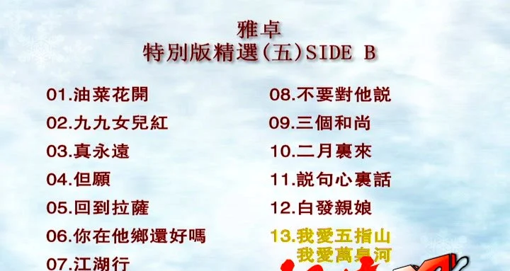 图片[2]-群星 – 雅卓5[LD转DVD][KTV][2DVD-NRG][3.81G+4.03G]-蓝光演唱会资源网