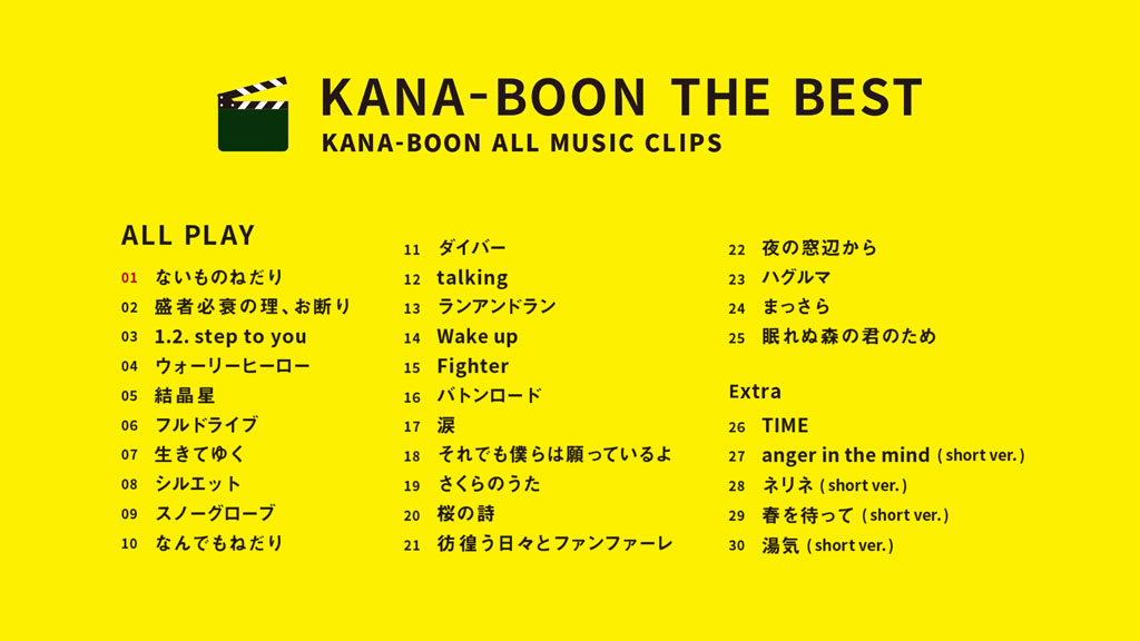 图片[2]-KANA-BOON THE BEST Blu-ray 付初回限定盤 2CD+1BD 2020《BDMV 44.1G》-蓝光演唱会资源网