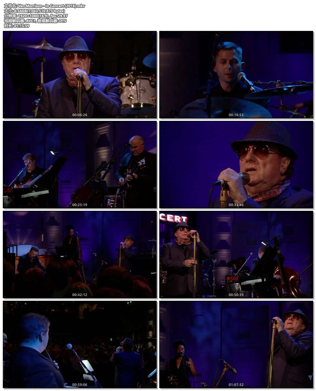 图片[4]-Van Morrison – In Concert 2016《BDrip MKV 6.55G》-蓝光演唱会资源网
