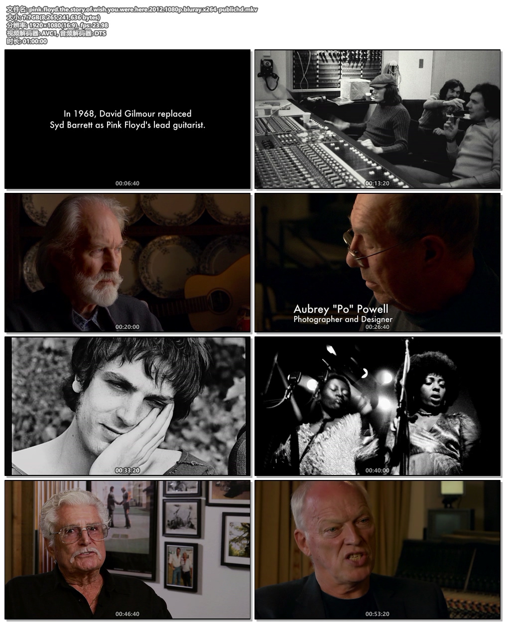 图片[4]-平克·弗洛伊德：愿你在此的故事 Pink Floyd: The Story of Wish You Were Here 2012 2xDisc《BDRIP MKV 7.70G+3.65G》-蓝光演唱会资源网