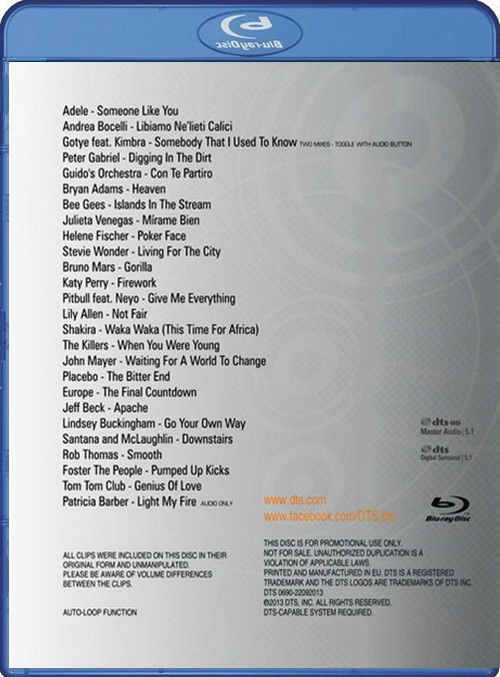 图片[2]-DTS 蓝光音乐测试碟 7 DTS BLU-RAY MUSIC DEMO DISC-7《ISO 22.8》-蓝光演唱会资源网