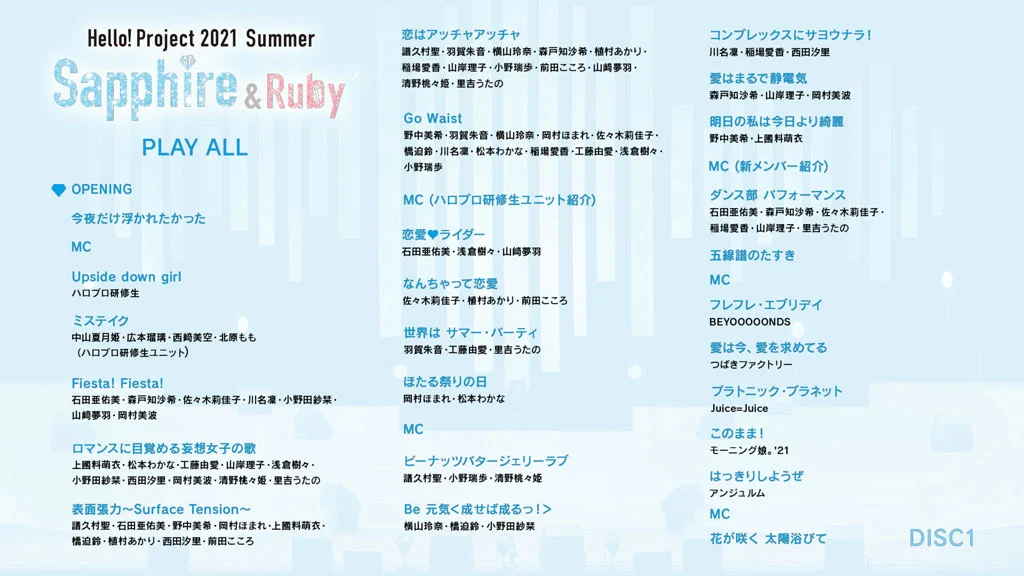 图片[2]-Hello! Project 2021 Summer Sapphire & Ruby 2021《BDISO 2BD 44GB》-蓝光演唱会资源网