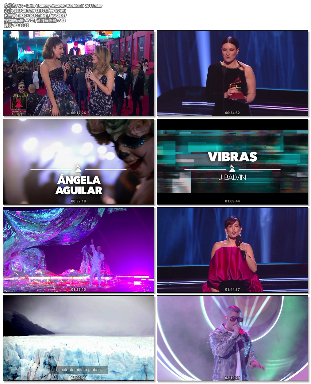 图片[5]-VA – Latin Grammy Awards Backhaul 2018《Remux MKV 35.3G》-蓝光演唱会资源网