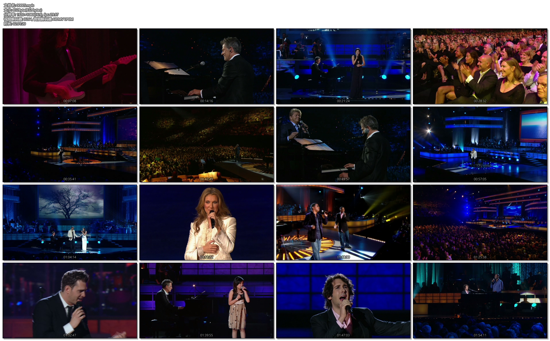 图片[3]-大卫.福斯特和他的朋友们 Hit Man – David Foster & Friends 2008 [BDISO 41.3GB]-蓝光演唱会资源网