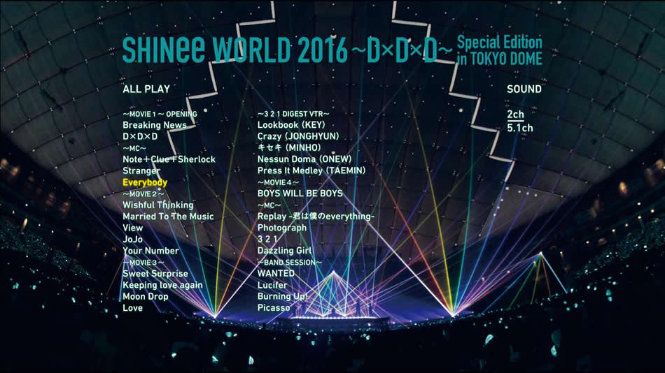 图片[14]-SHINee 演唱会 SHINee WORLD 2016~D×D×D~ Special Edition in TOKYO DOME 2016《BDMV双碟 63.3G》-蓝光演唱会资源网