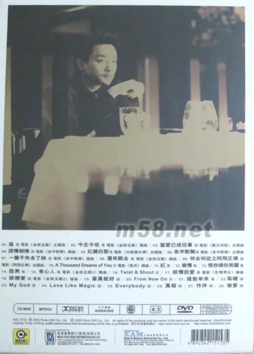 图片[2]-张国荣 – 永远宠爱 精选电影主题曲 KARAOKE（DVD/ISO/7.02G）-蓝光演唱会资源网