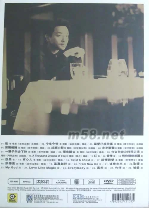 图片[2]-张国荣 – 永远宠爱 精选电影主题曲 KARAOKE（DVD/ISO/7.02G）-蓝光演唱会资源网