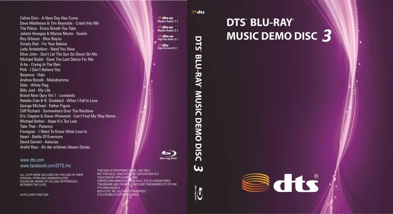 蓝光演示碟精选演唱会集锦 No3 DTS-HD 音轨《Remux M2TS 30.9G》-蓝光演唱会资源网