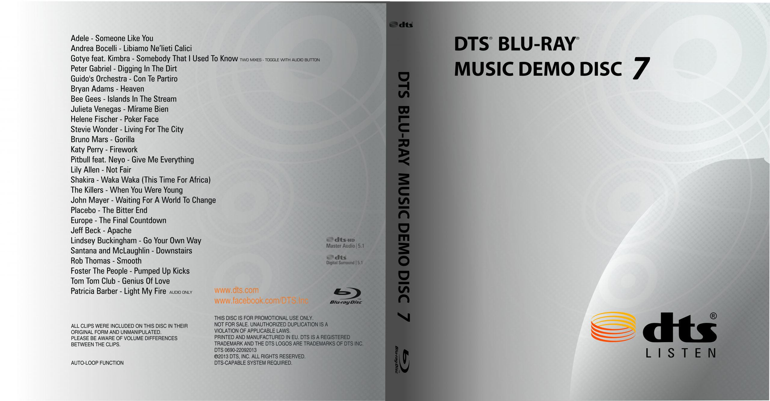 DTS 蓝光音乐示范演示碟测试 vol.7  DTS MUSIC DEMO Vol.7《BDMV 22.04GB》-蓝光演唱会资源网