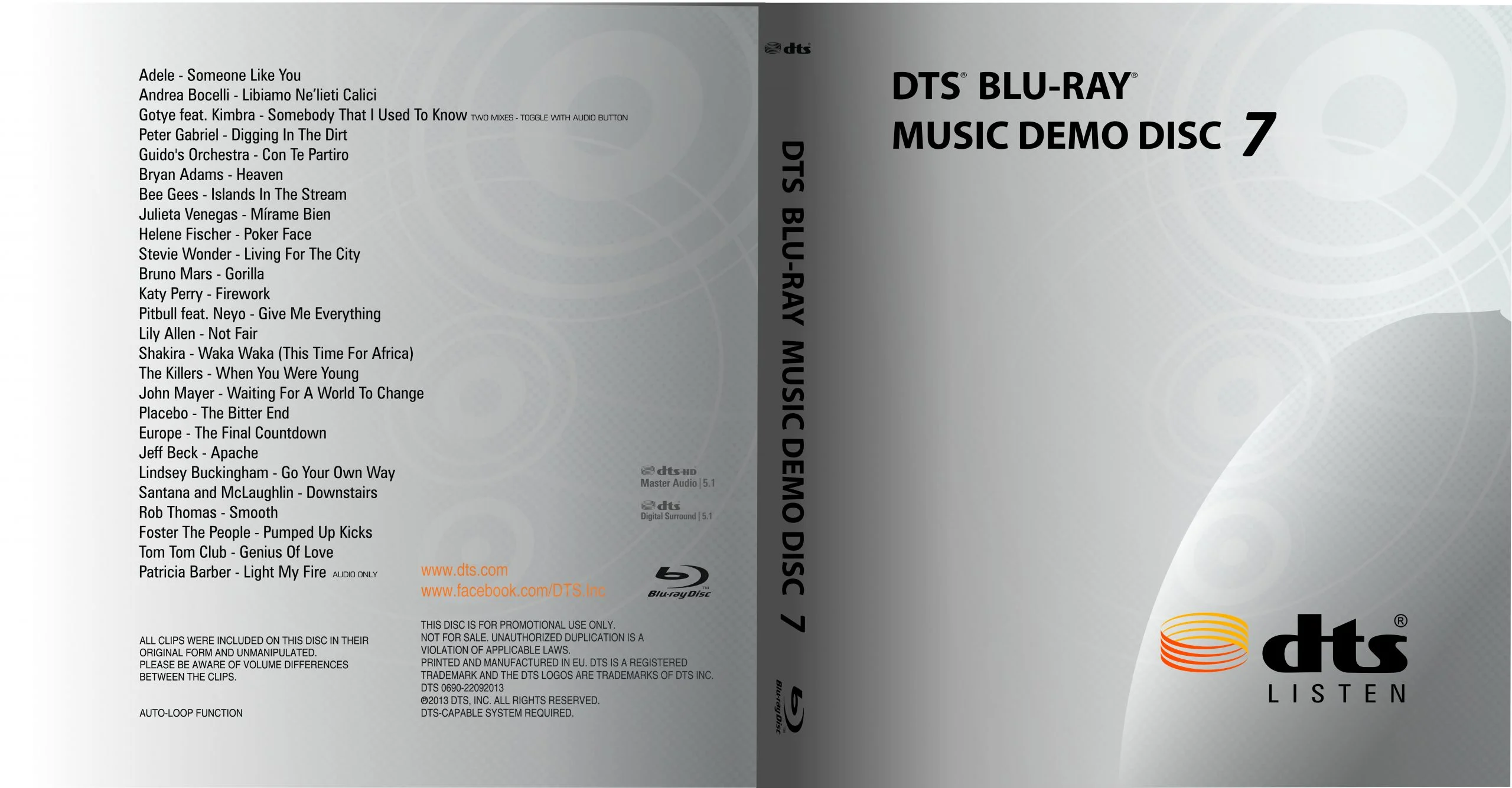 DTS 蓝光音乐示范演示碟测试 vol.7  DTS MUSIC DEMO Vol.7《BDMV 22.04GB》-蓝光演唱会资源网