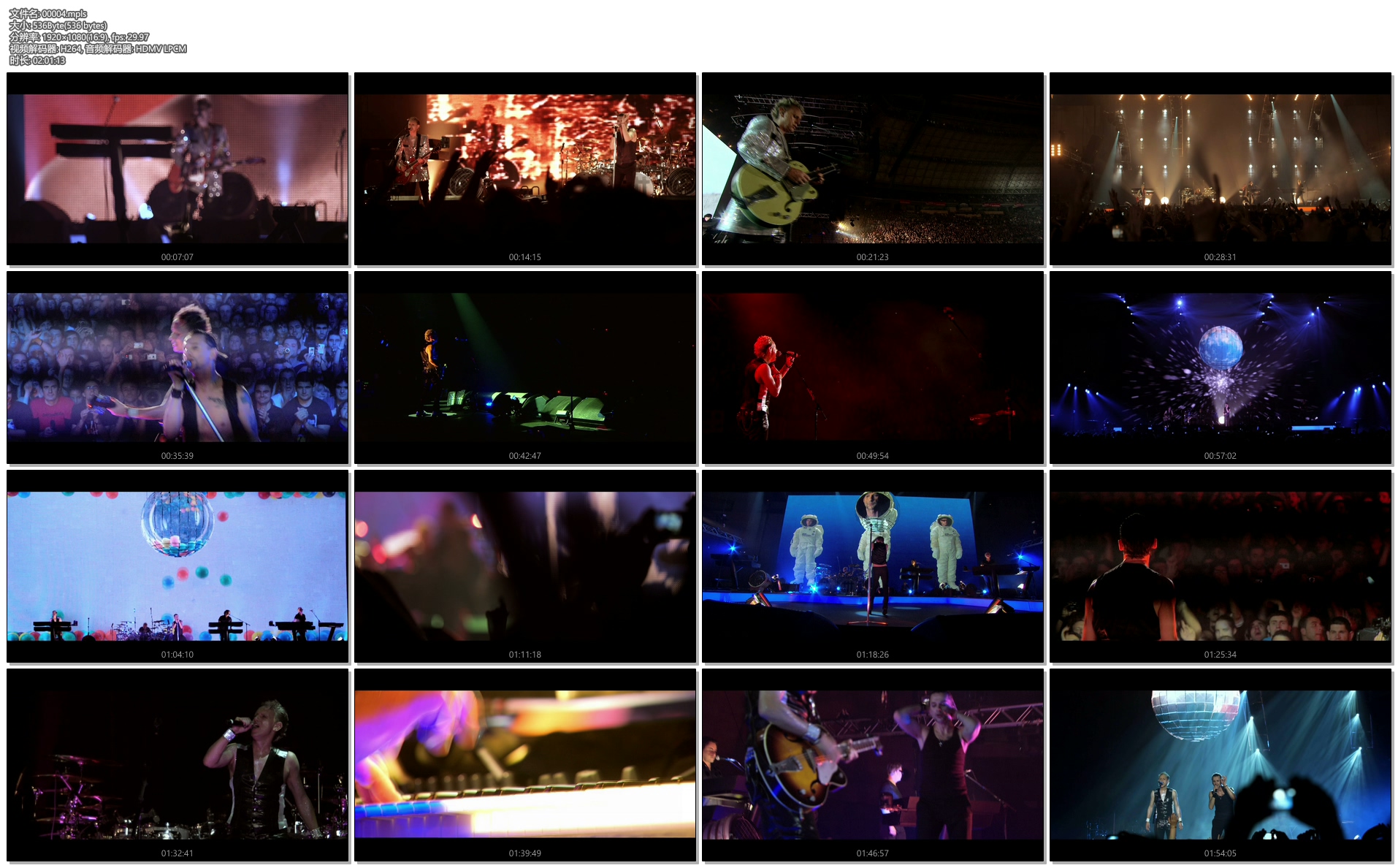 图片[3]-Depeche Mode – Tour Of The Universe. Live in Barcelona 2010《BDMV双碟 66.2G》-蓝光演唱会资源网