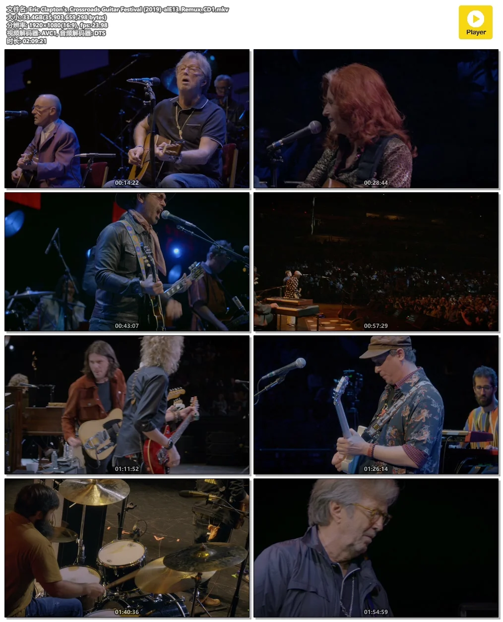 图片[10]-埃里克.克莱普顿2019年十字路口吉他音乐节 Eric Clapton\’s Crossroads Guitar Festival 2019《Remux MKV 69.6G》-蓝光演唱会资源网