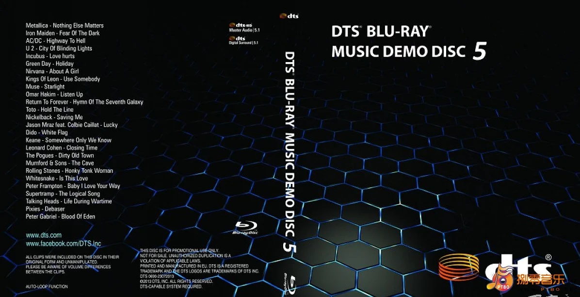DTS 蓝光音乐示范演示碟测试 vol.5 DTS MUSIC DEMO Vol.5《BDMV 22.32GB》-蓝光演唱会资源网