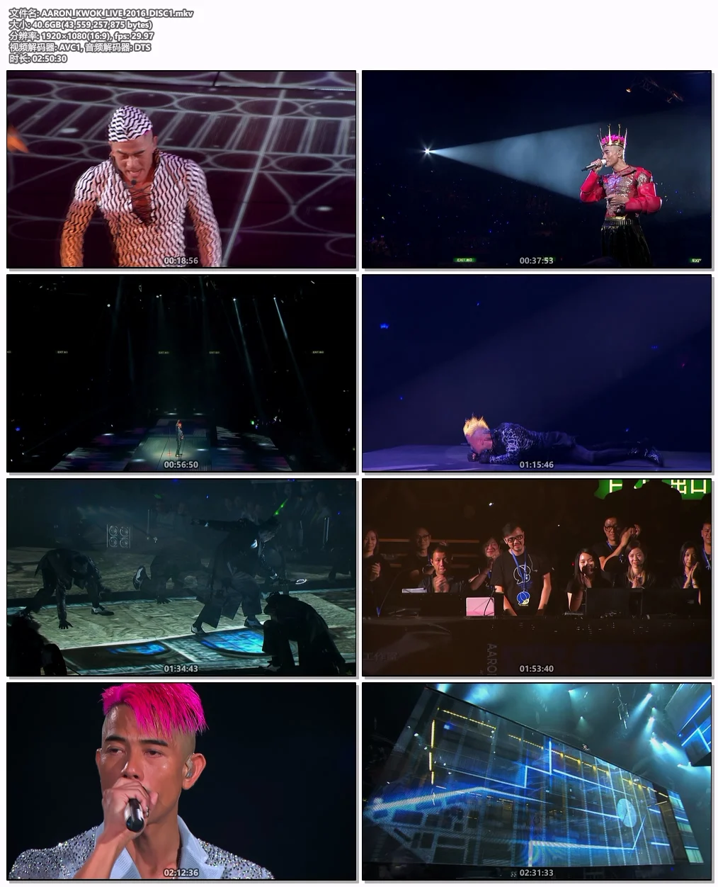 图片[5]-郭富城 – 舞林密码世界巡迴演唱会 香港站 2016 Aaron Kwok de Aa Kode – World Tour Live In Hong Kong 2016 [Remux MKV 40.6GB]-蓝光演唱会资源网