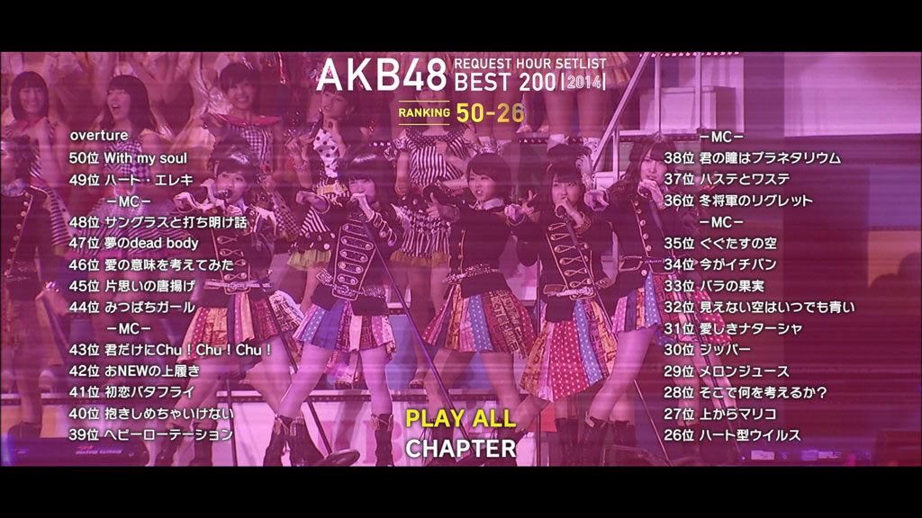 图片[4]-AKB48 – Request Hour Setlist Best 200 2014 リクエストアワーセットリストベスト200 2014《ISO 5BD 141G》-蓝光演唱会资源网