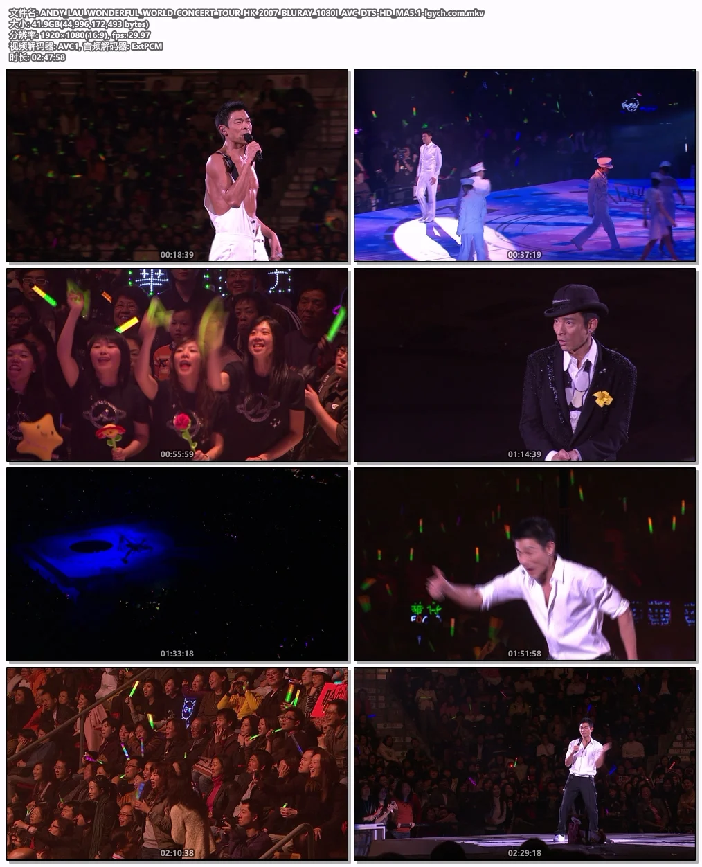 图片[5]-刘德华 Wonderful World 香港演唱会 Andy Lau Wonderful World Concert Tour HK 2007 [Remux MKV 41.9GB]-蓝光演唱会资源网