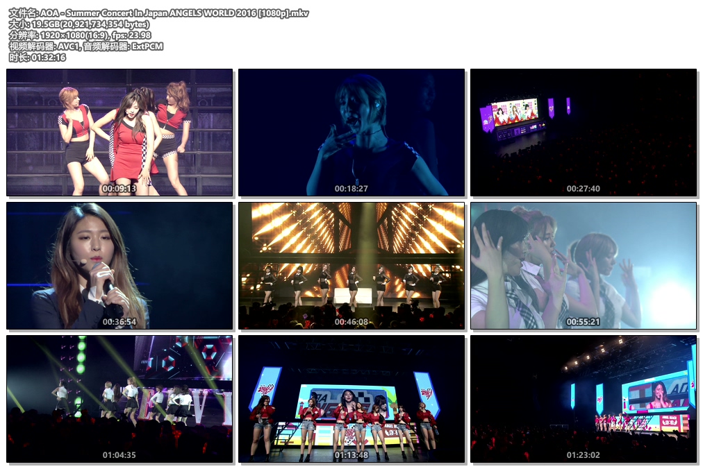 图片[3]-AOA2016夏日演唱会 AOA – Summer Concert In Japan ANGELS WORLD 2016《Remux MKV 19.47G》-蓝光演唱会资源网