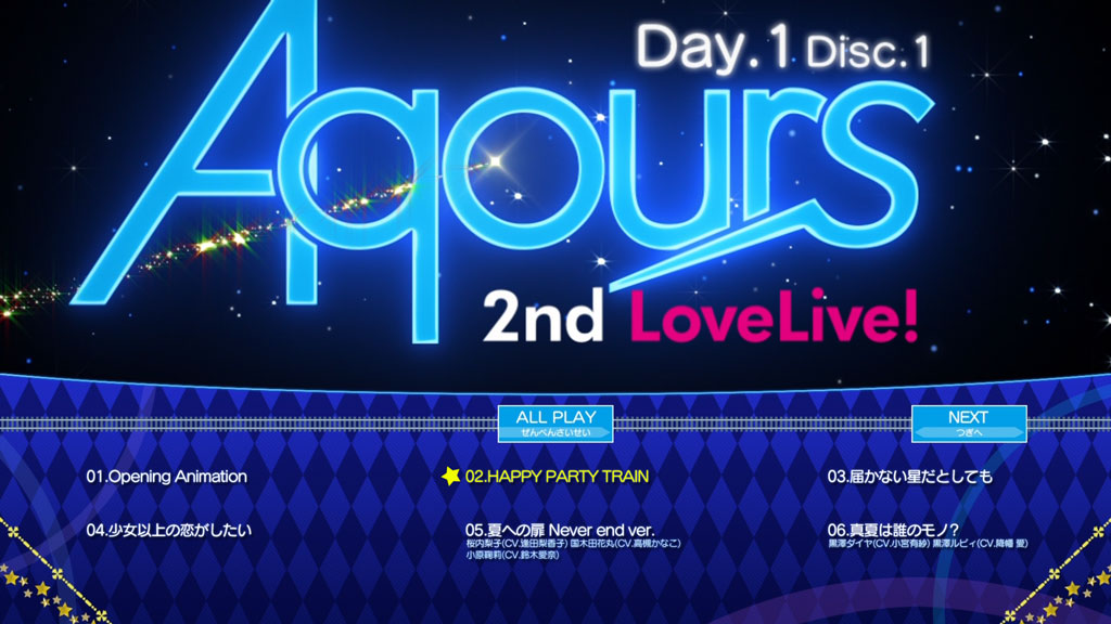 图片[2]-Aqours 2nd Live Tour Happy Party Train 2017《BDMV 六碟 177G》-蓝光演唱会资源网