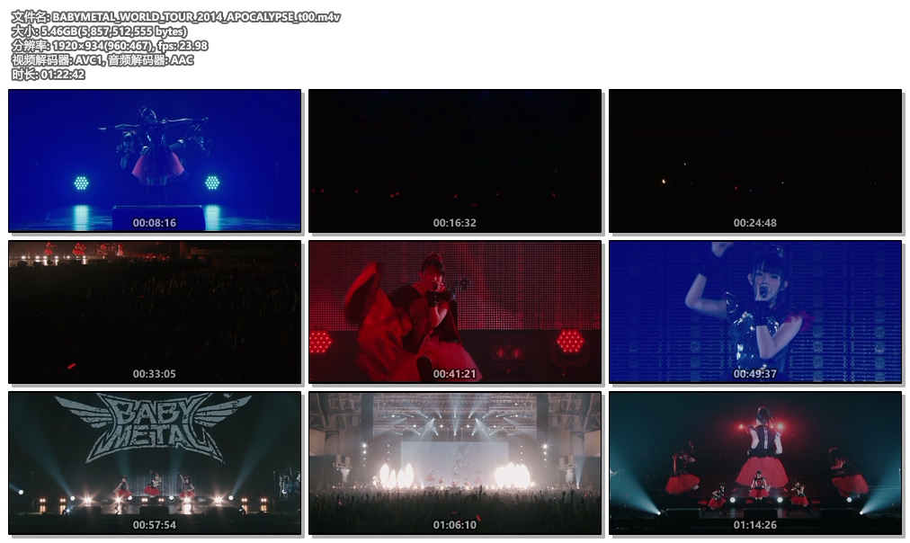 图片[3]-BABYMETAL – BABYMETAL WORLD TOUR 2014 APOCALYPSE《BDrip MP4 6.4G》-蓝光演唱会资源网
