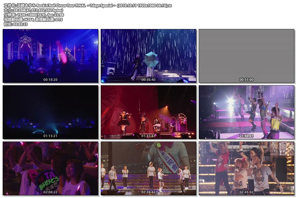 图片[4]-滨崎步Ayumi Hamasaki – Rock’n’Roll Circus Tour FINAL ~7Days Special~2010《REMUX TS 38.2G》-蓝光演唱会资源网