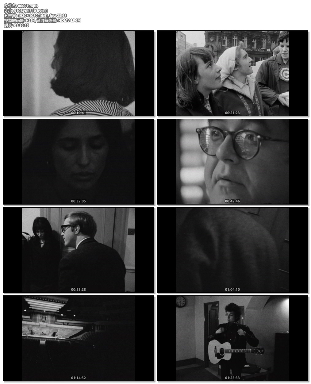 图片[6]-Bob Dylan 音乐纪录片 Bob Dylan – Dont Look Back 1967《BDMV 44.7G》-蓝光演唱会资源网
