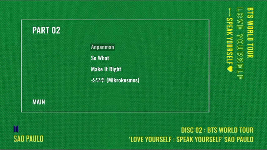 图片[3]-BTS 방탄소년단 – BTS WORLD TOUR \’LOVE YOURSELF SPEAK YOURSELF\’ SAO PAULO 2019 [2DVD ISO 12.1GB]-蓝光演唱会资源网