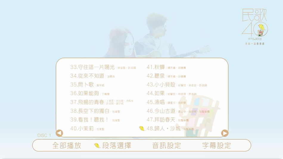 图片[10]-中国台湾群星 民歌四十 Min Ge Si Shi 2015 演唱会 [BDMV 2BD 85.2GB]-蓝光演唱会资源网