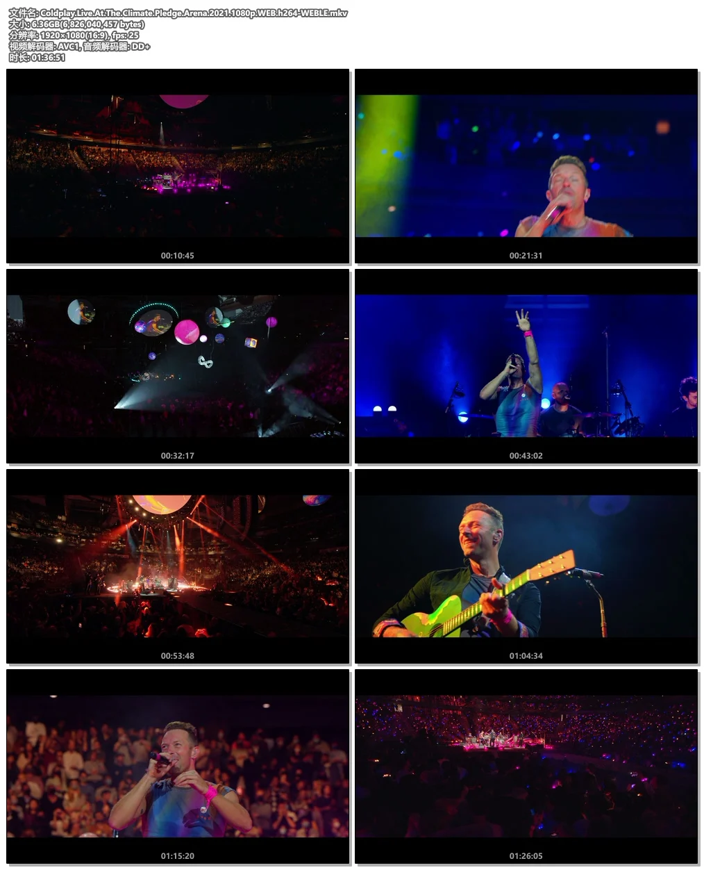 图片[5]-酷玩乐队 Coldplay – Live 2012 Blu-ray 1080i AVC DTS-HD MA 5.1《BDMV 32.7GB》-蓝光演唱会资源网