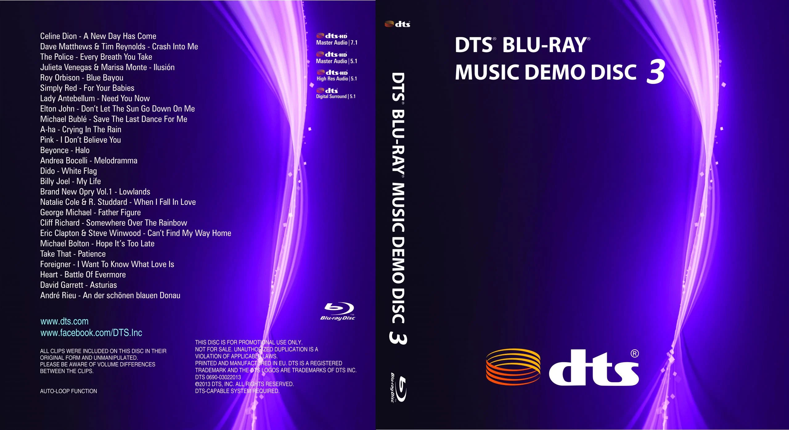 DTS 蓝光音乐示范演示碟测试 vol.3 DTS MUSIC DEMO Vol.3《BDMV 21.87GB》-蓝光演唱会资源网
