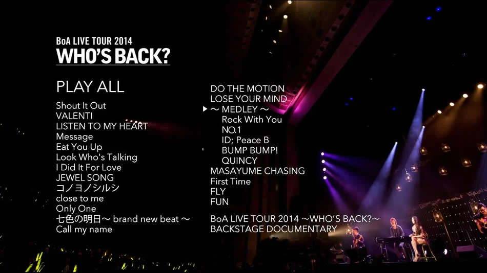 图片[7]-宝儿 BoA Live Tour 2014 ～WHO\’S BACK～日本演唱会《BDMV 38.2G》-蓝光演唱会资源网