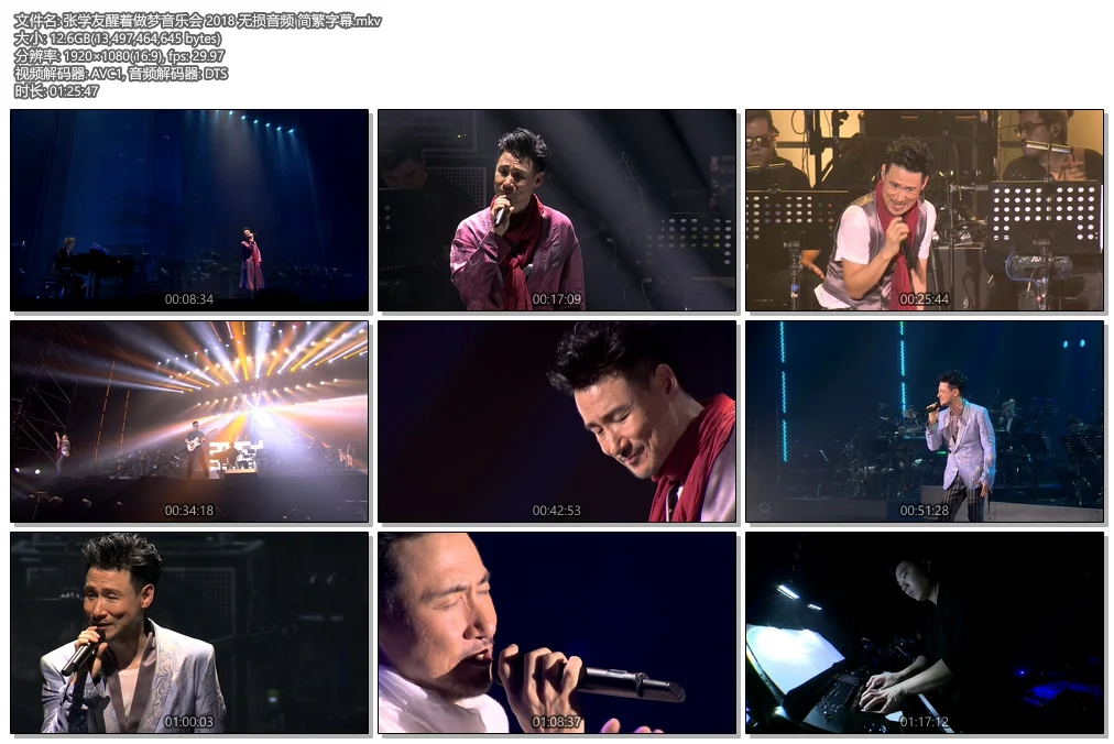 图片[2]-张学友醒着做梦音乐会 2018 无损音频 简繁字幕《BDRipMKV 12.5G》-蓝光演唱会资源网