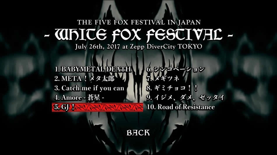 图片[12]-Babymetal The Fox Festivals In Japan 2017 日本演唱会.中元铃香.水野由结.菊地最爱《BDMV 6BD 97.7G》-蓝光演唱会资源网