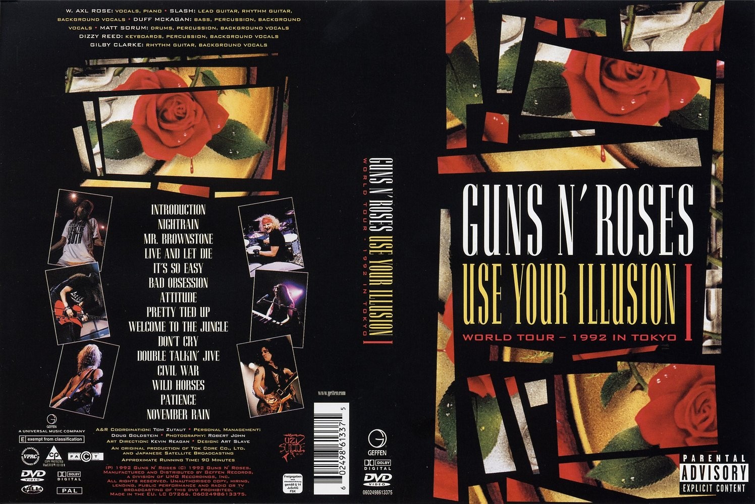 枪炮与玫瑰 运用幻象世界巡演 92年东京巨蛋场 Guns N\’ Roses – Use Your Illusion World Tour – 1992 in Tokyo  [2DVD-vob9G]-蓝光演唱会资源网