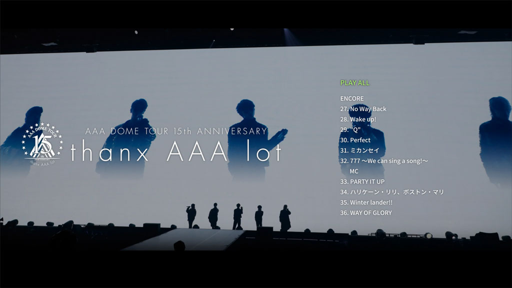 图片[3]-AAA DOME TOUR 15th ANNIVERSARY -thanx AAA lot- 2022《BDISO 4BD 96.7GB》-蓝光演唱会资源网