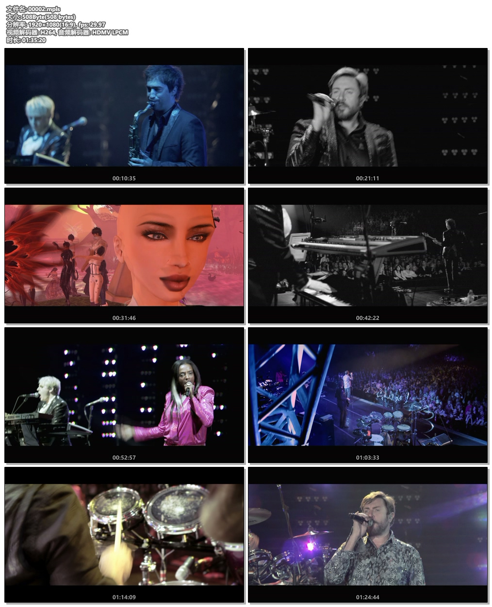 图片[6]-Duran Duran Diamond the Mind 2012《BDMV 23.1G》-蓝光演唱会资源网