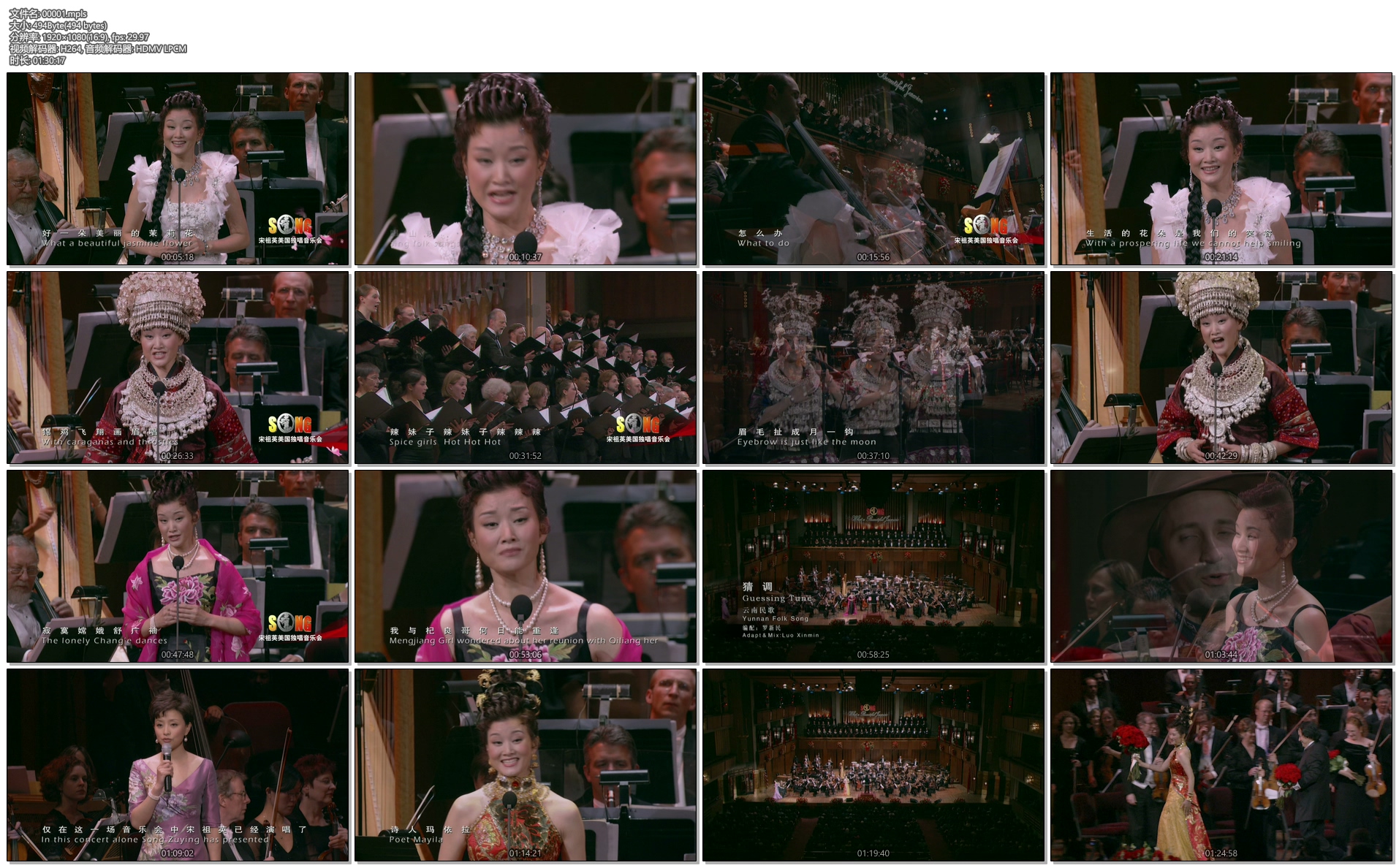 图片[3]-宋祖英美国肯尼迪艺术中心独唱 Song ZuYing Solo Concert 2006 音乐会 《BDMV 22.86G》-蓝光演唱会资源网