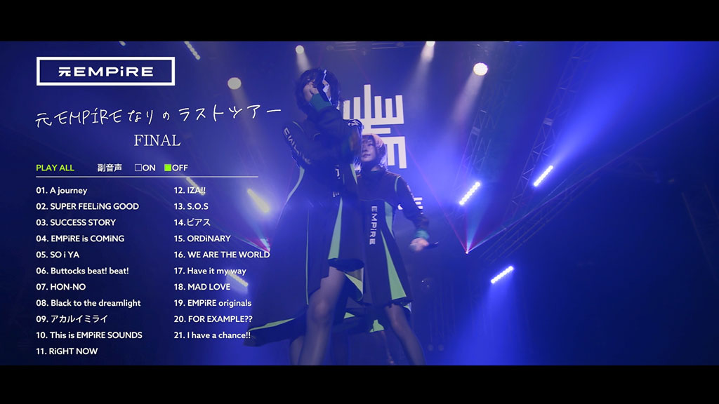 EMPiRE – FORMER EMPiRE\’S LAST TOUR FiNAL at ZEPP HANEDA 2022 [BDISO 28.8GB]-蓝光演唱会资源网