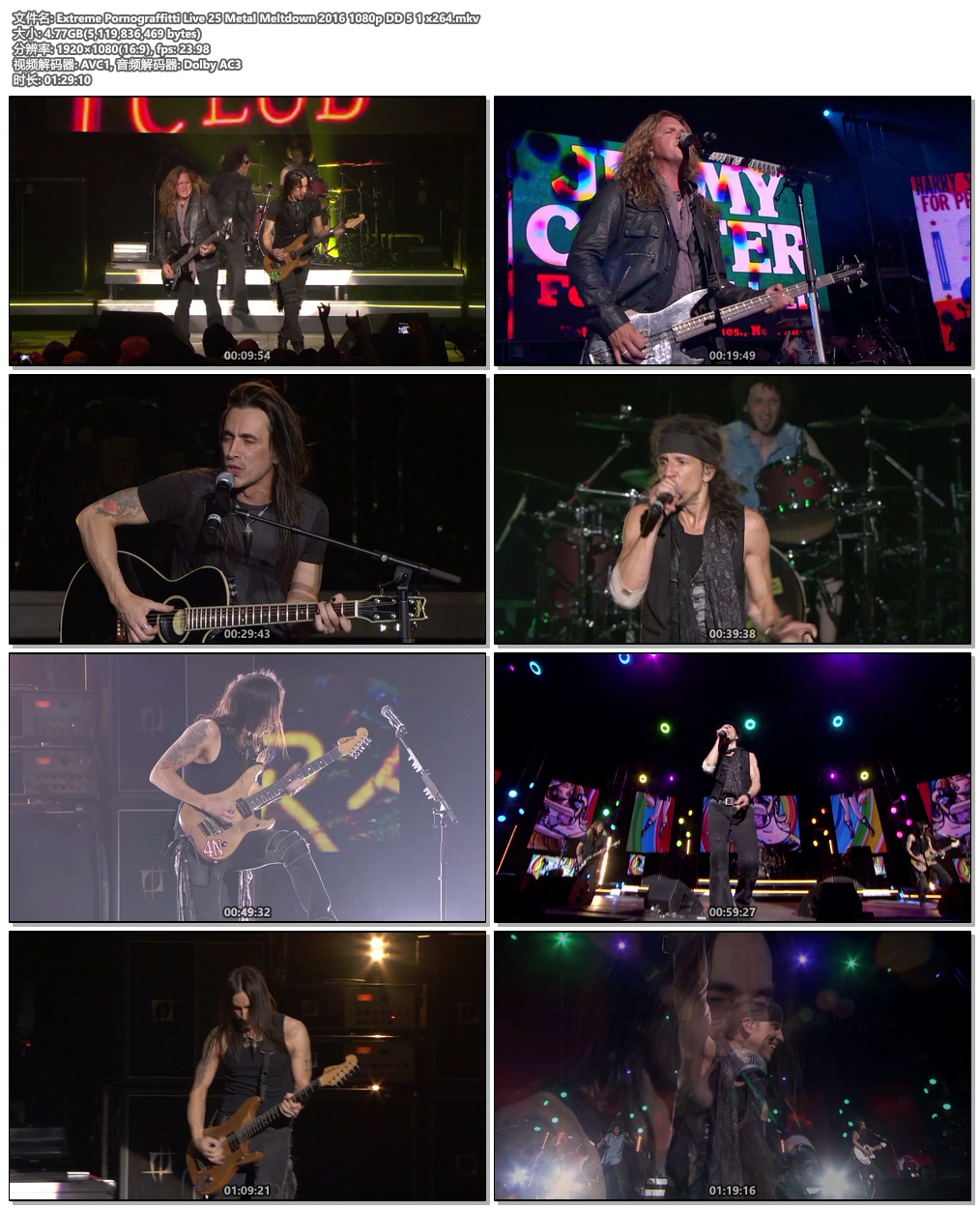 图片[4]-Extreme Pornograffitti Live 25 Metal Meltdown 2016《WEB-DL MKV 11.2G》-蓝光演唱会资源网