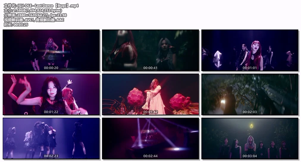 图片[2]-(G)I-DLE – Last Dance 4K 2160P [Bugs MP4 1.6GB]-蓝光演唱会资源网