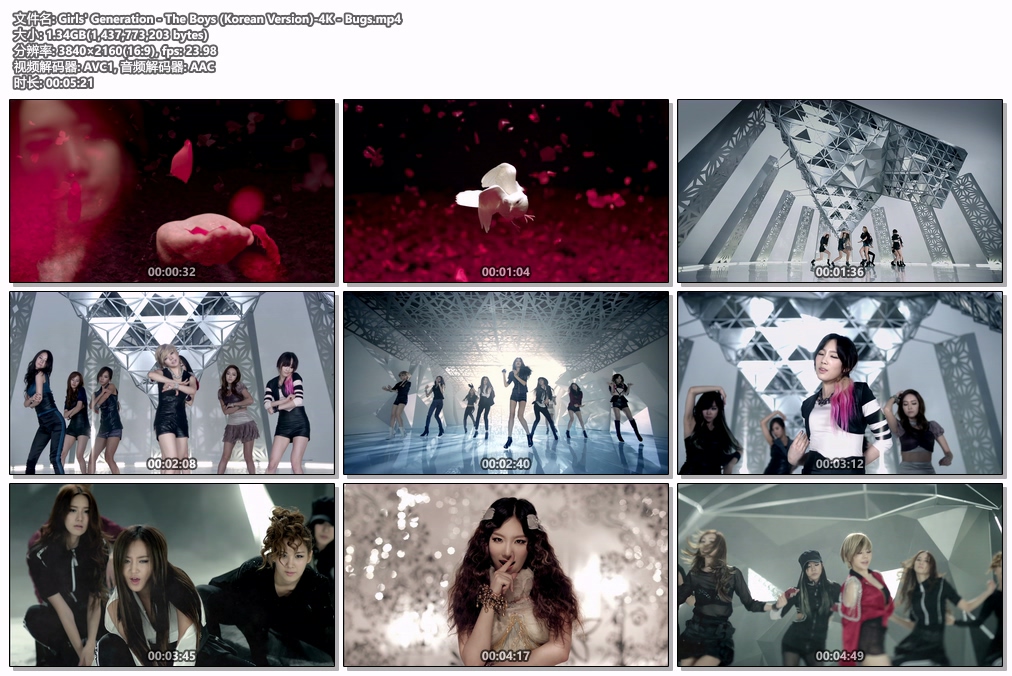 图片[2]-少女时代 Girls\’ Generation – The Boys (Korean Version) 4K 2160P [Bugs MP4 1.34GB]-蓝光演唱会资源网
