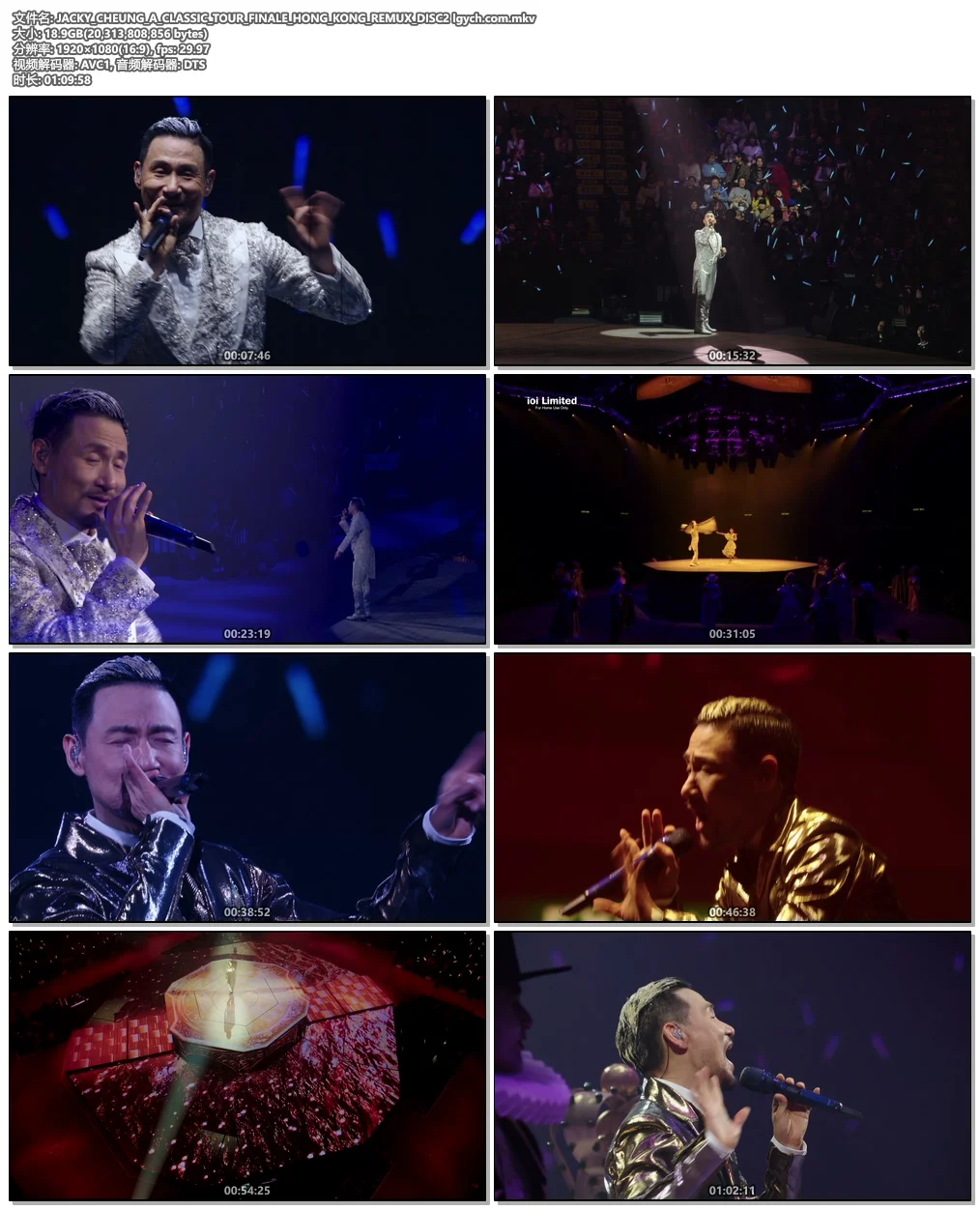 图片[6]-张学友 学友.经典 2019 世界巡回演唱会 香港站 Jacky Cheung A Classic Tour Finale Hong Kong 2019《Remux MKV 50.2G》-蓝光演唱会资源网