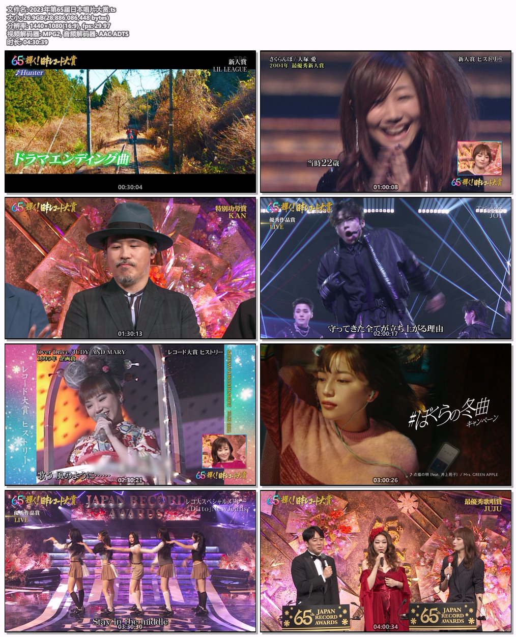 图片[4]-2023年第65届日本唱片大赏 [HDTV TS 26.9GB]-蓝光演唱会资源网