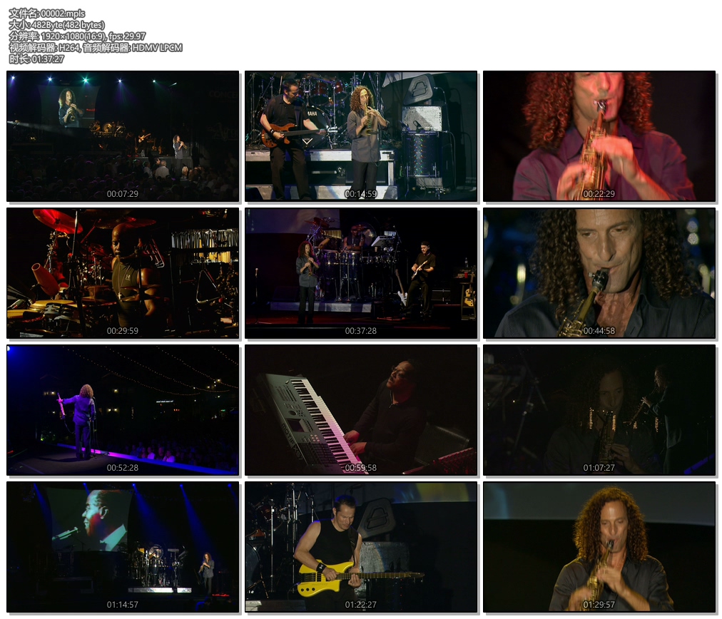 图片[3]-肯尼·基 Kenny G – An Evening Of Rhythm & Romance 2009 Blu-ray 1080i AVC DTS-HD MA 5.1 [BDMV 37.6GB]-蓝光演唱会资源网